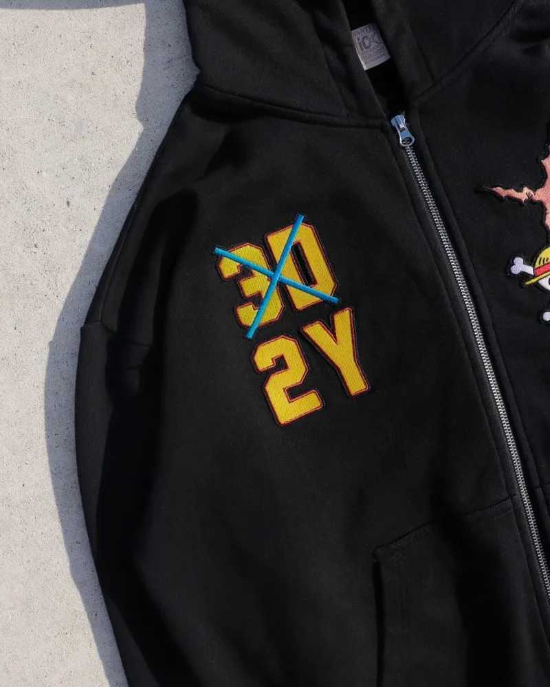 High Street Y2K cartoon pattern embroidered design hoodie punk retro versatile sweatshirt hip-hop Harajuku trendy men hoodie X250718