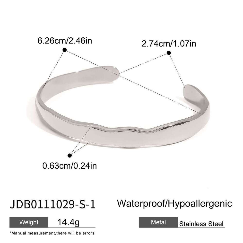 Jieding Titanium Non-Fading Bangle Stackable Hand Accessories Stainless Steel Jewelry Bracelet
