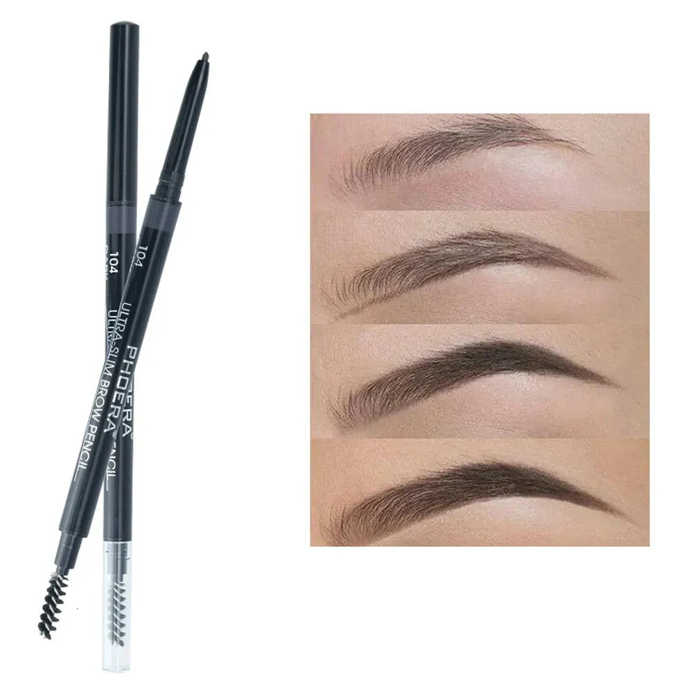5 Colors Eyebrow Pencil Natural Waterproof No blooming Rotating Automatic Eye Brow Pencil with Brush Brown Beauty Cosmetic Tool 250712