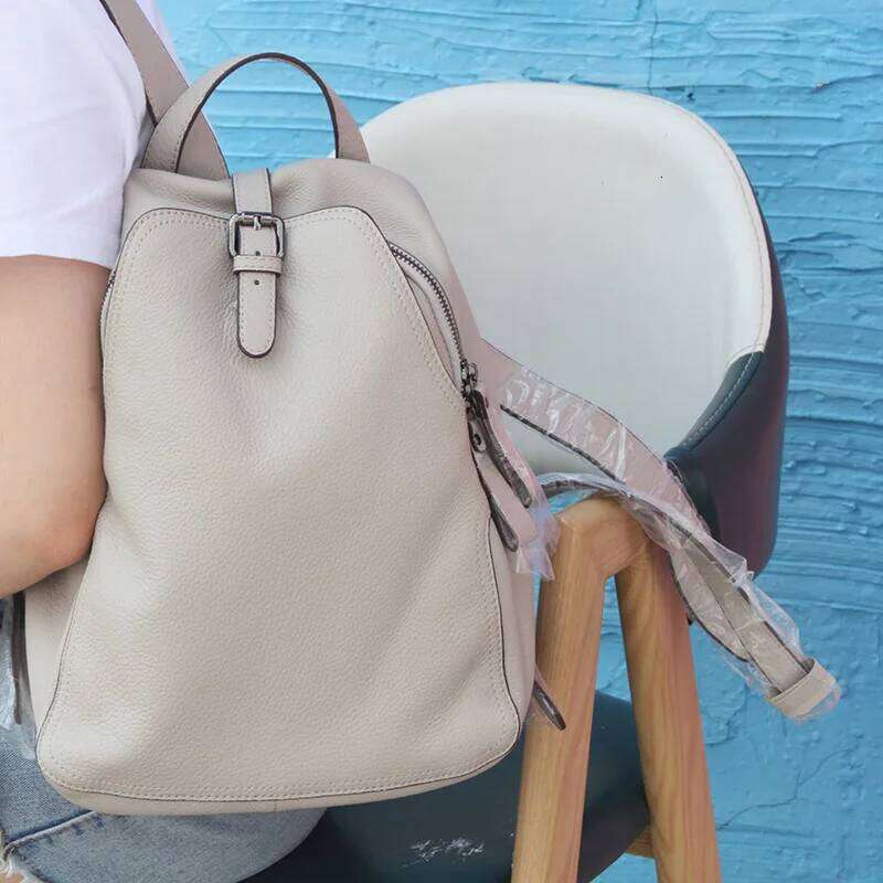 Genuine Leather HOT SALE Anti Theft Big Design Backpacks Women High Quality Travel Backpack with Purse