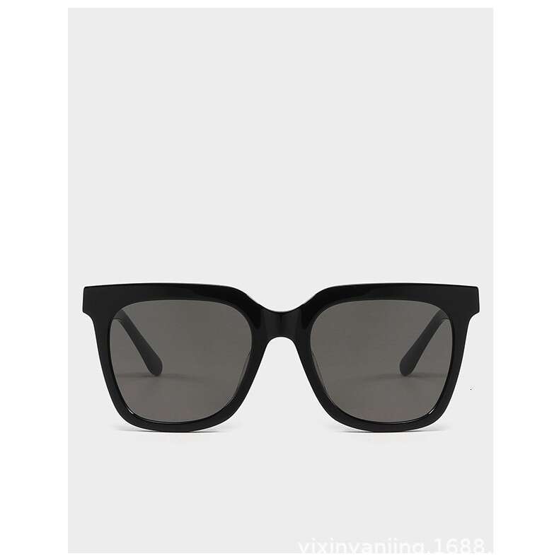 DHsunglasses Trendy Oversized Sun Glasses - UV400 Protection Polarized Square Frame in Caramel/Milk Tea Colors (Model 9023)