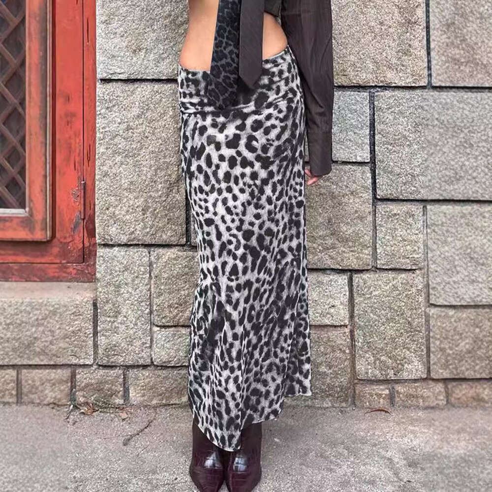 Summer New Women's Fashion Leopard Print High Waist Skirt B5