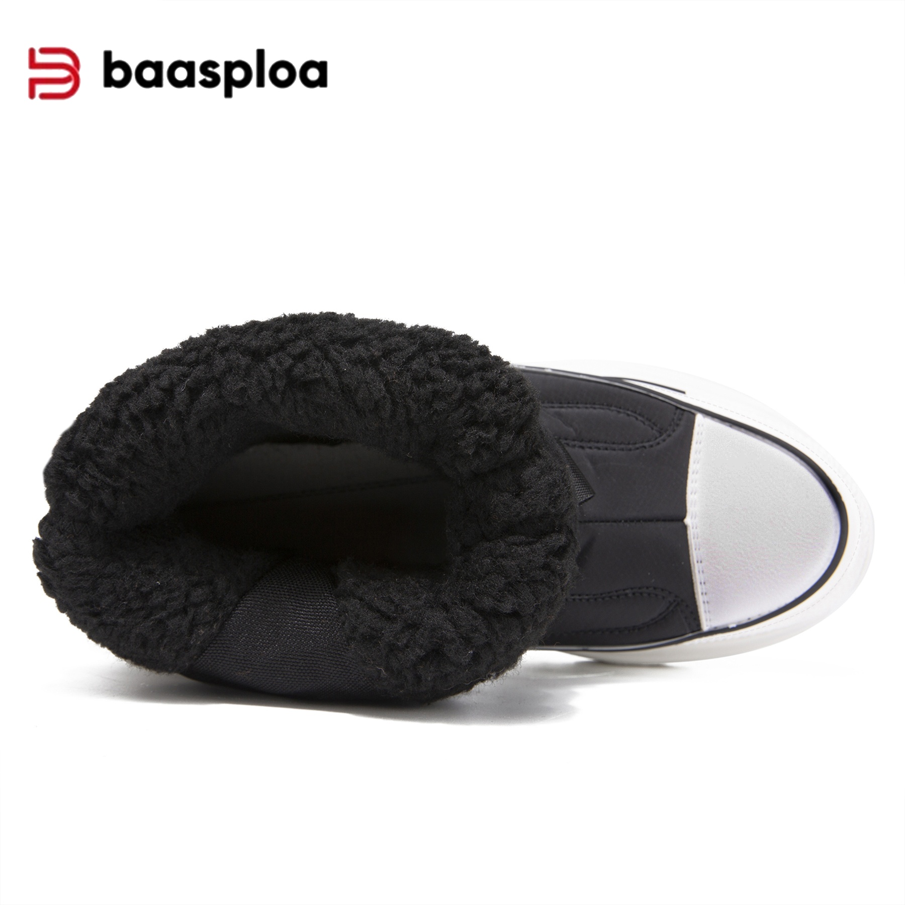 Baasploa Women Winter Plush Warm Snow Boots Comfort Wear-Resistant Ankle Boots for Women High Top Casual Shoes Non-Slip