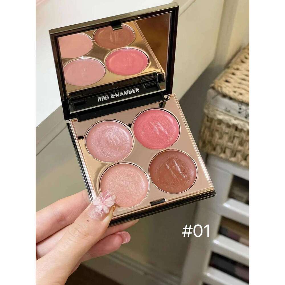 Redchamber Four-color Blusher lti-use Cream Red Chamber Rc 4 Color Lipstick Eyeshadow Blush Eye Shadow Plate X250718
