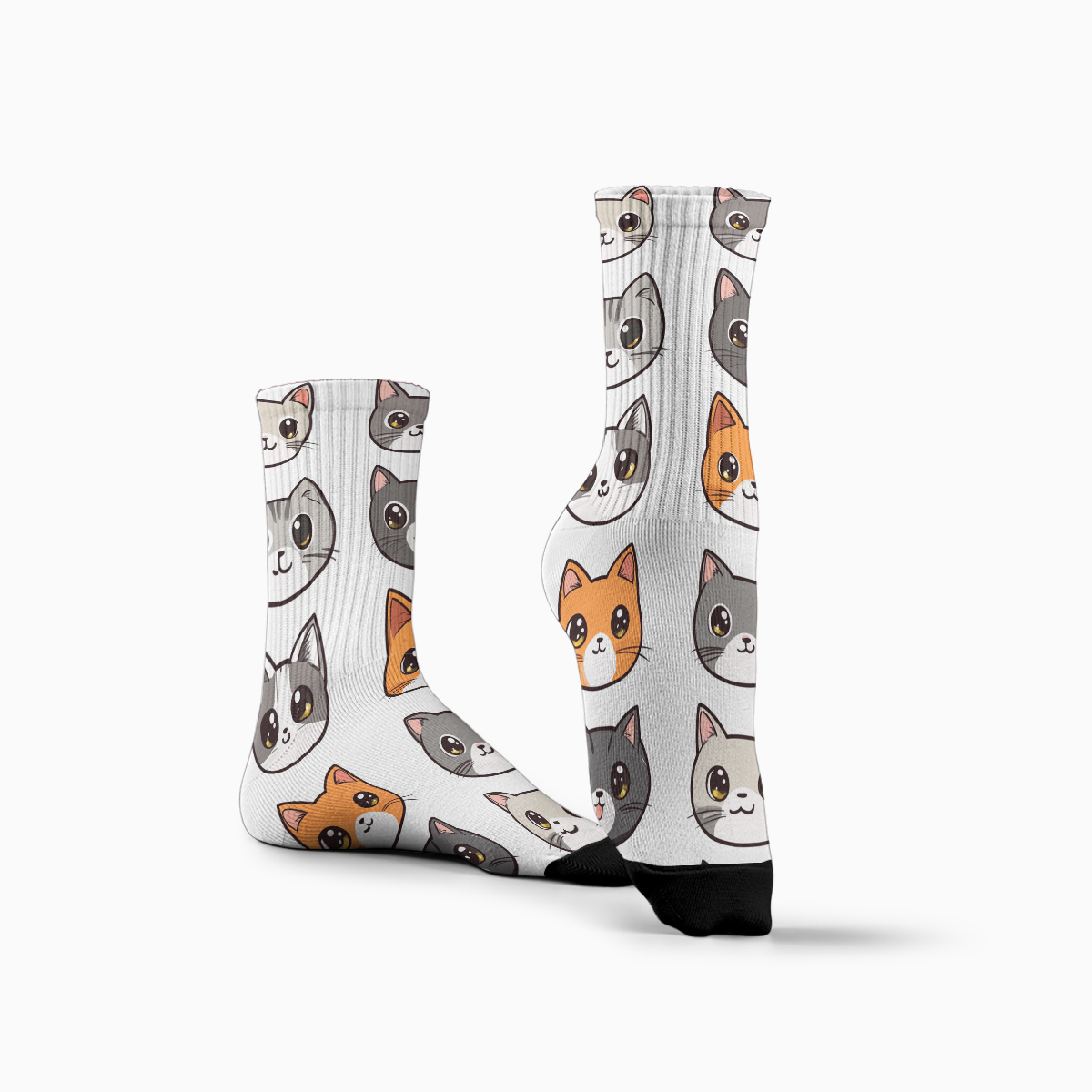 Cute Cat nisex Tube Socks Trendy Feline - Love Vibes C059socks