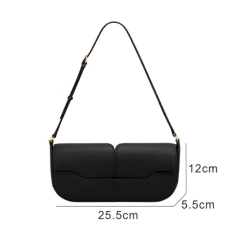 Designer Luxury French Chic Compact Horizontal Saddle Design Long Clutch Woman Underarm Stick Classic Shoulder Bag