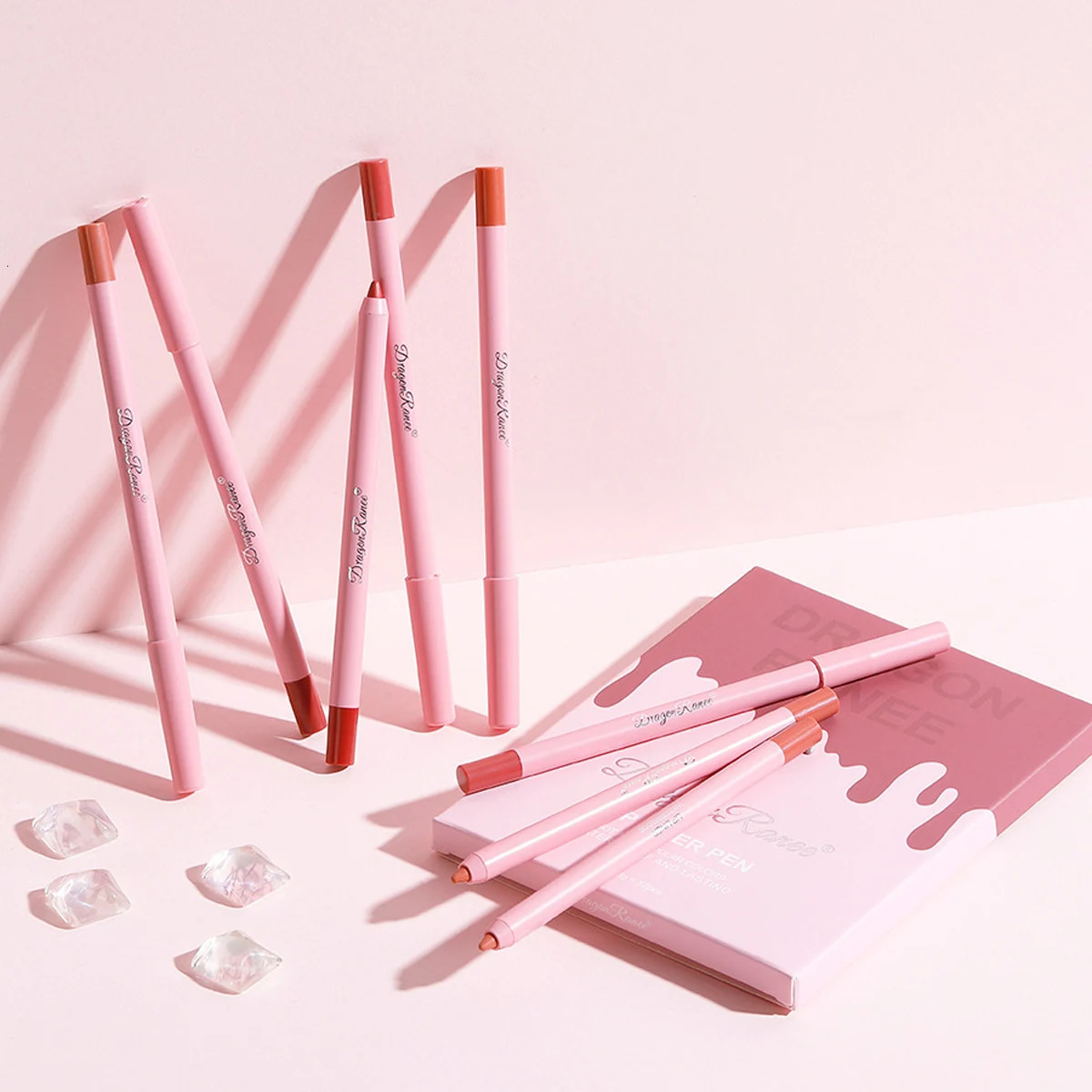 Waterproof Matte Lip Liner and Lipstick Pen Set Long-Lasting Non- Smudge-Proof Foam Tip Lip Pencil for Precise Application 250716