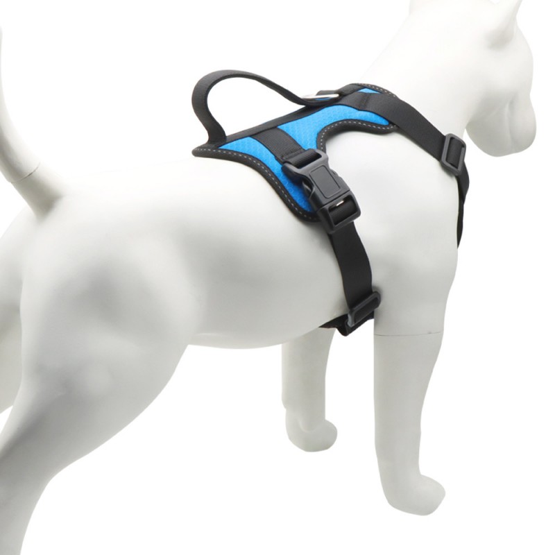 Dog Leash with Football Grid Design - Chest & Back Tractive Rope Set for Pets