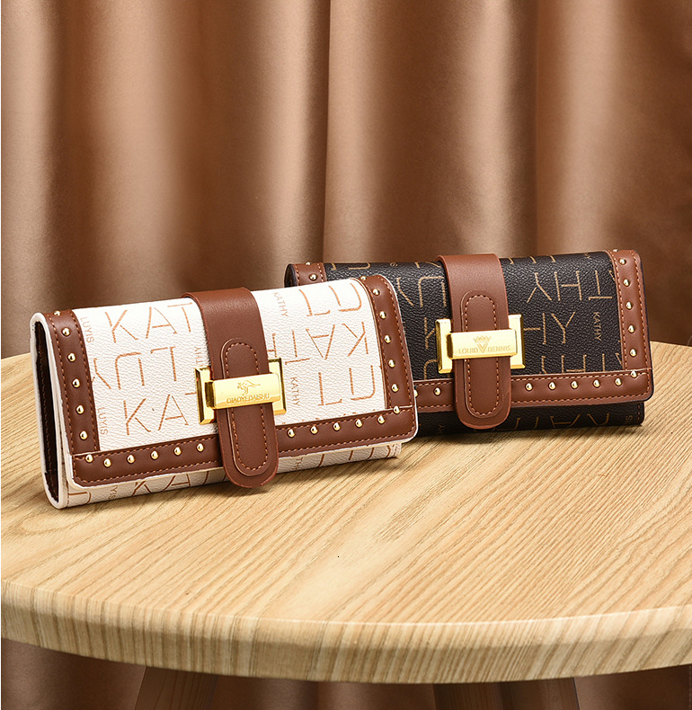 Designer Bag 2025 New Women's Wallet Multifunctional Retro Coin Luxury Bag Purse Long Letter Phone Bag Women's