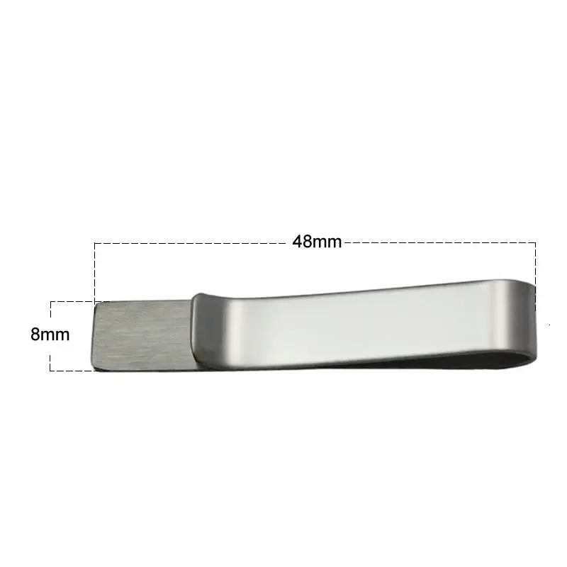 1PCS Free Laser Engraving Custom Tie Clips Bars with Personalized Gift for Groomsman Wedding Party Mens 250715