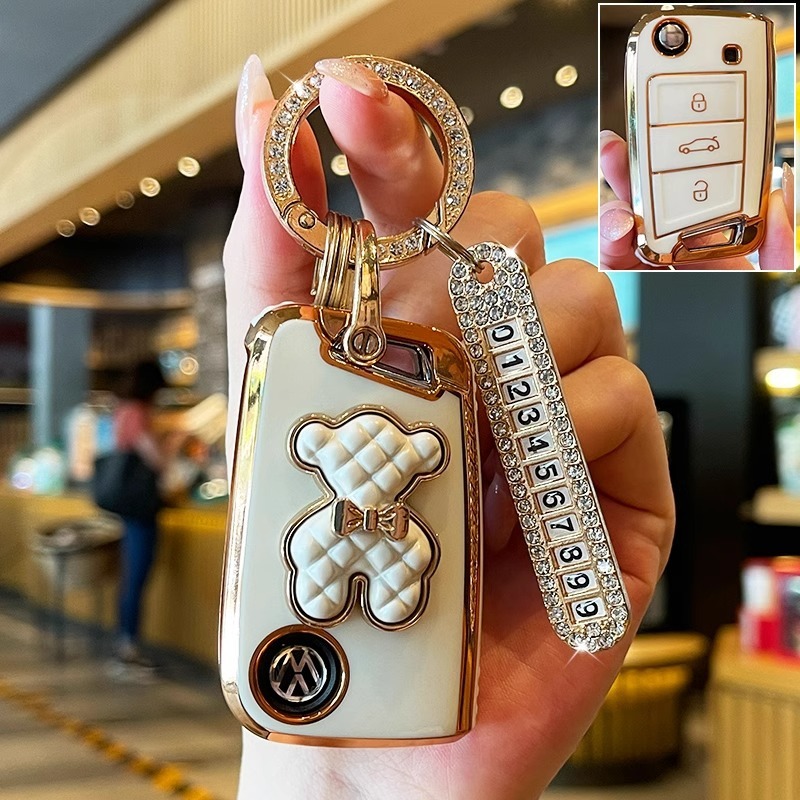 Suitable Car Key Case for Sagitar, Lavida Plus, Tiguan L, Bora, Polo, Tanyue X, Tuyue, Lingdu, Tange