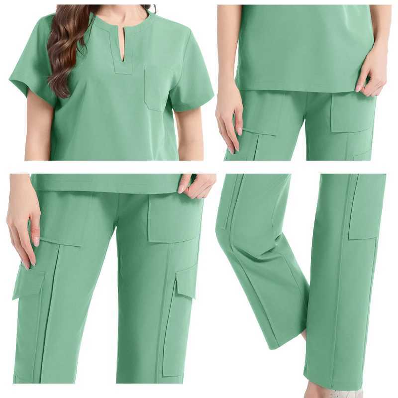 Clinic Uniform Medical Hospital Nurse Uniform Mens Scrub Set Beauty SPA Work Clothes Women Dental Beauty Scrub Surgical Gown Men Z250718