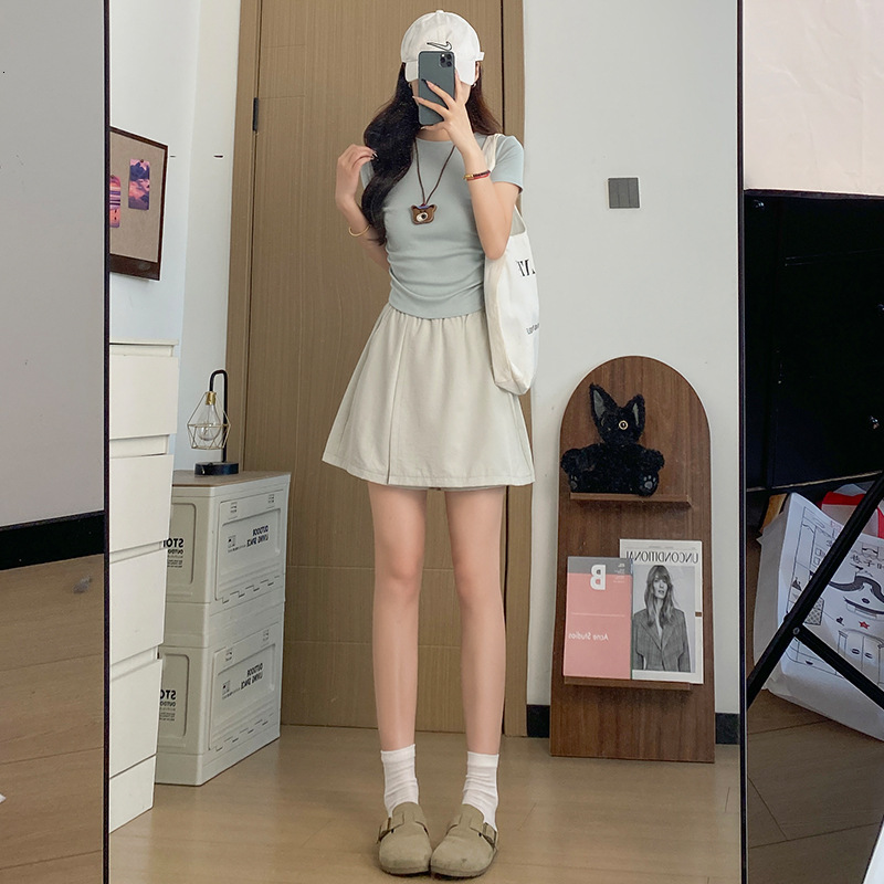 Yamamoto Workwear Skirt Women New Summer Thin Loose Casual Five-Point Pants Ice Silk Sports Shorts