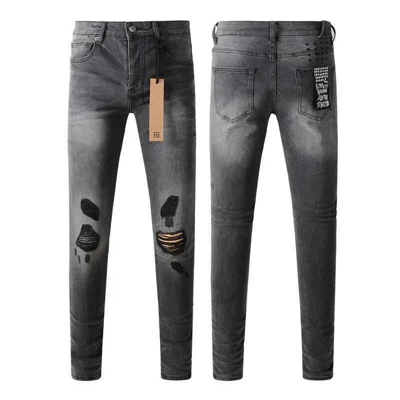 Cross Jeans Men Personality Trend Hip-hop Multi-style Low Rise Elastic Skinny Denim Pants American Style Ripped Trousers X2507181