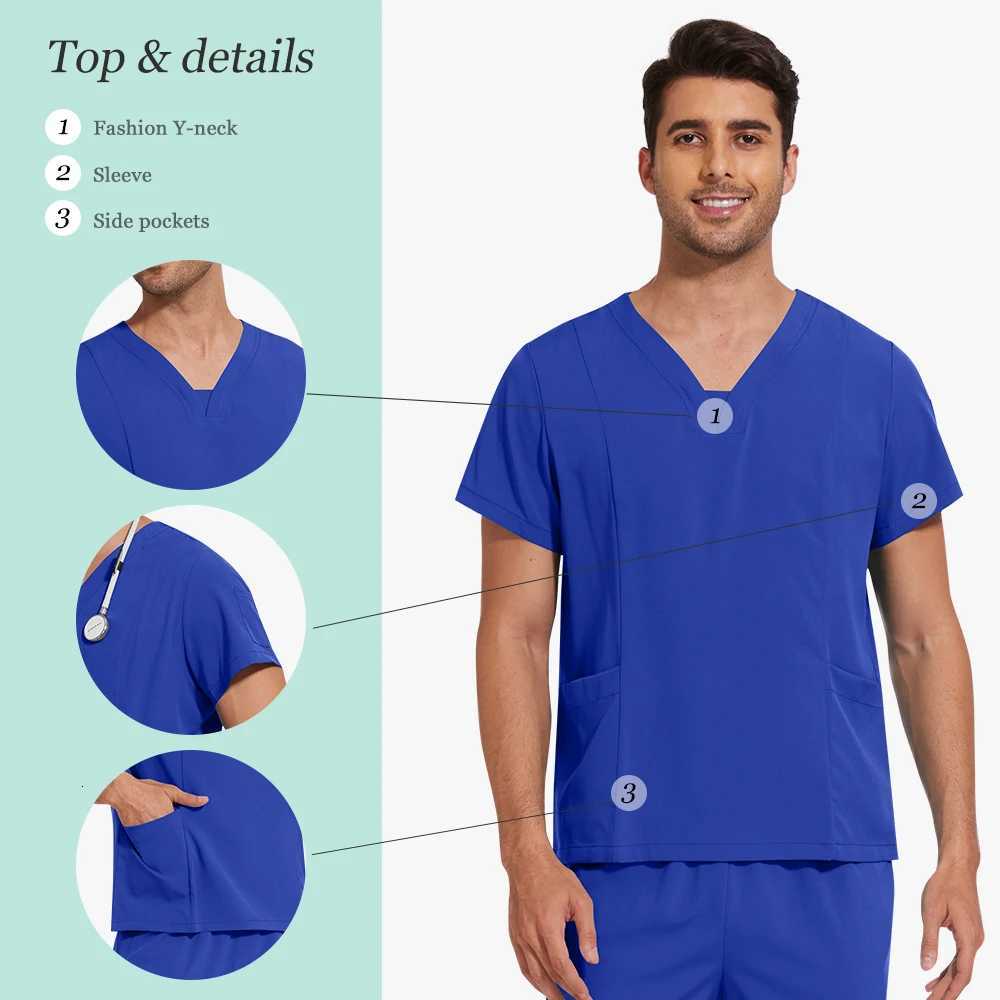 Nursing Scrubs Medical Uniform Scrub Sets Pediatric Nursing Physician Work Uniform Hospital Outpatient Doctor Nurse Scrub Unisex Z250718