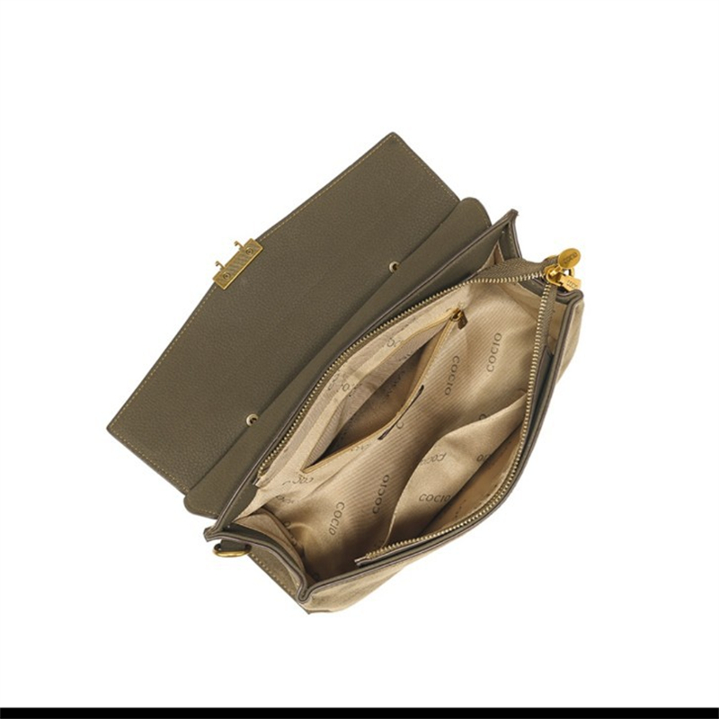COCIO new designer matte leather high-quality lock buckle fashionable versatile hot shoulder crossbody bag free shipping