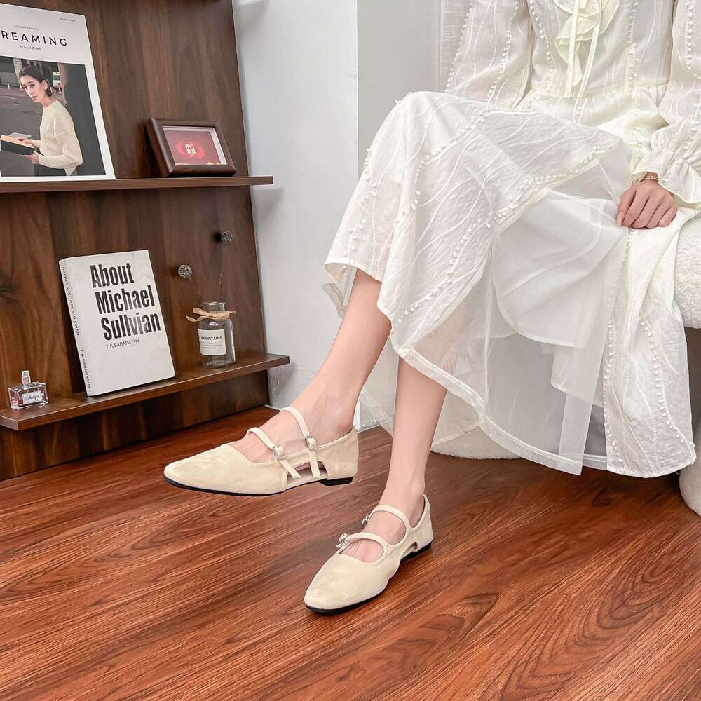 2025 Autumn Summer New Mary Jane Flat for Women, Elegant Hollow Breathable Casual Versatile Shoes