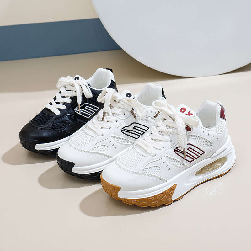 Free shipping 25 Spring New Thick-Soled Dad for Women Korean Version Breathable Wear-Resistant Fashion Casual Shoes Student Sneakers 6213