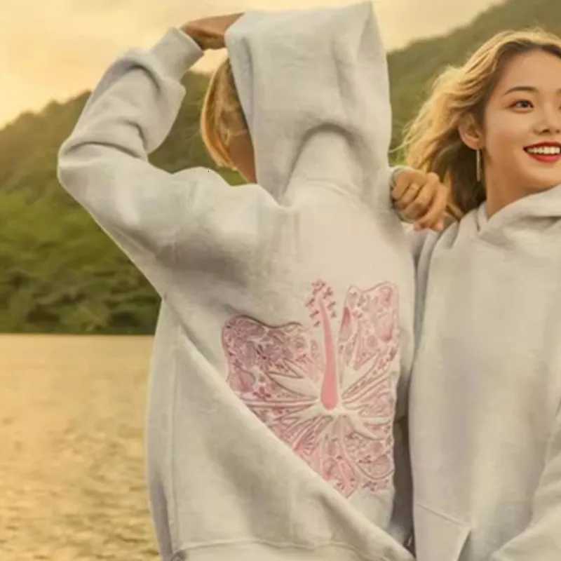 2025 Spring Embroidery Casual Hoodie for Fe Pocket Creative Hoody All-Match Street Clothes Womens PulloversXJ250717