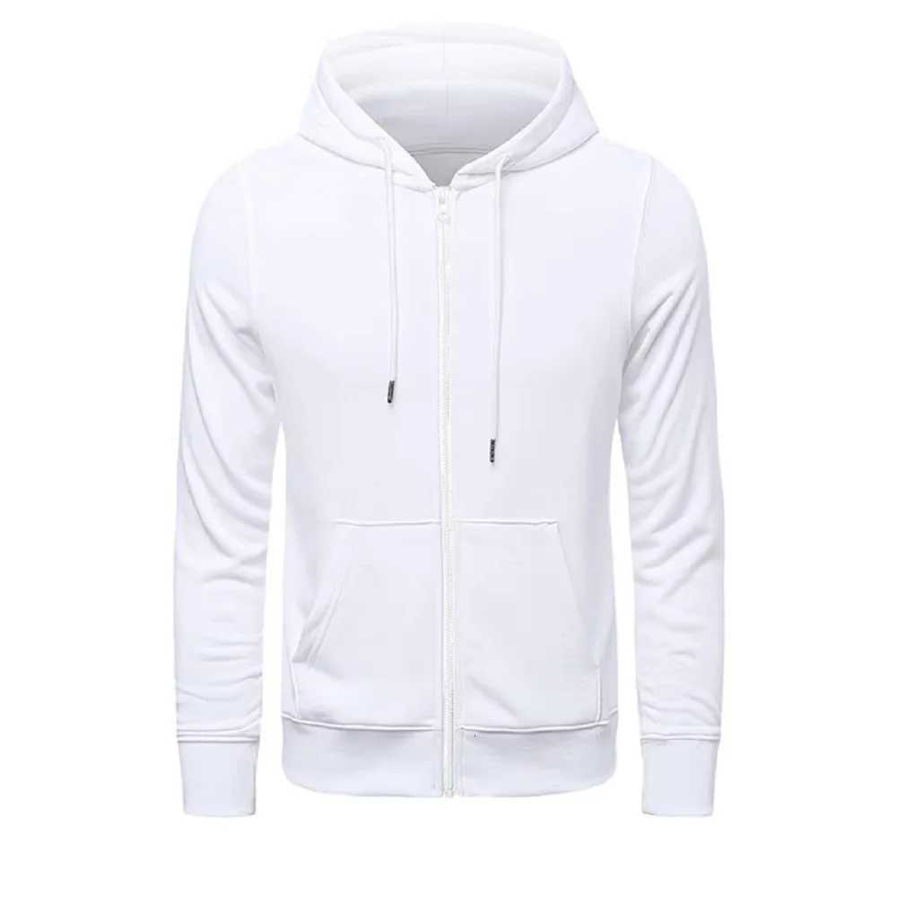 High Quality Fashion Zip Hoodies Men Retro Harajuku Solid Color Jacket High Street Zip Up Hoodie Casual Loose Sweatshirt Clothes XJ250714