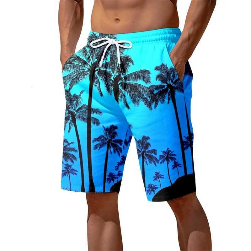 Colorful 3d Printed Coconut Tree Beach Pants Men Kids Swimming Trunks Summer Hawaiian Street Shorts Casual Sports Board Shorts W250718