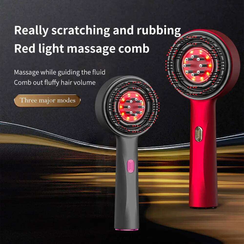 Portable Home Relaxation Multi-Functional Head Massager Vibration Hair Growth Anti Loss Massage Comb