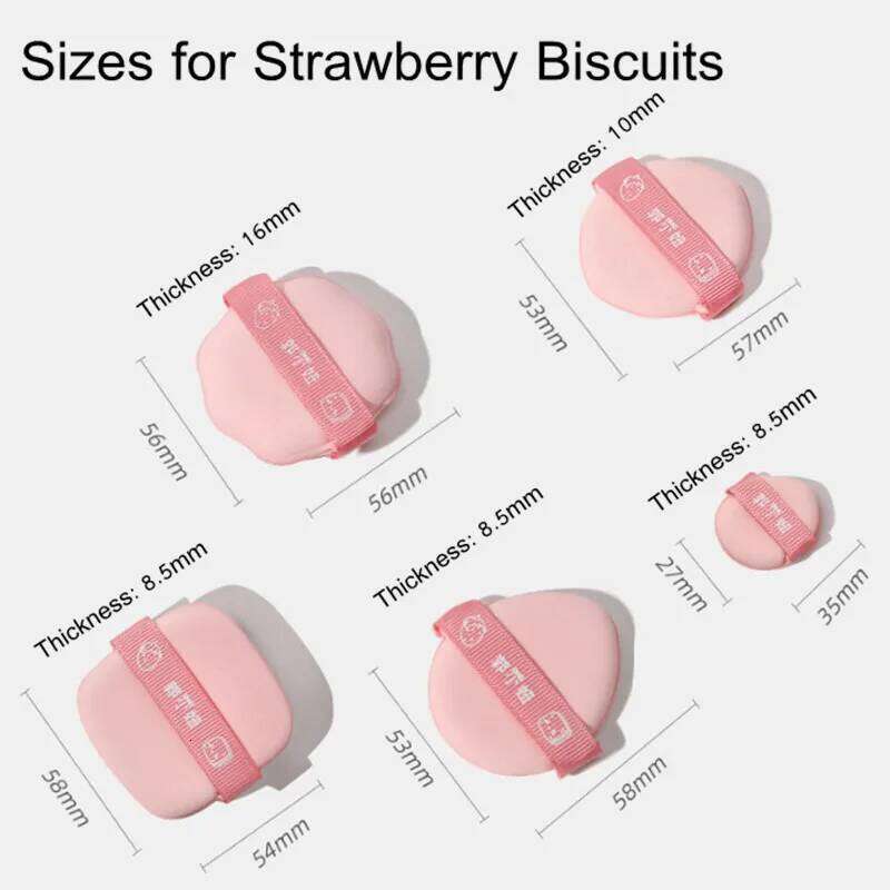 GUOXIAONIU 5pcs Veet Powder Cosmetic Mini Sponge Bigger In Wet Foundation Blending Sponges Applicator Makeup Puff Tools X250718