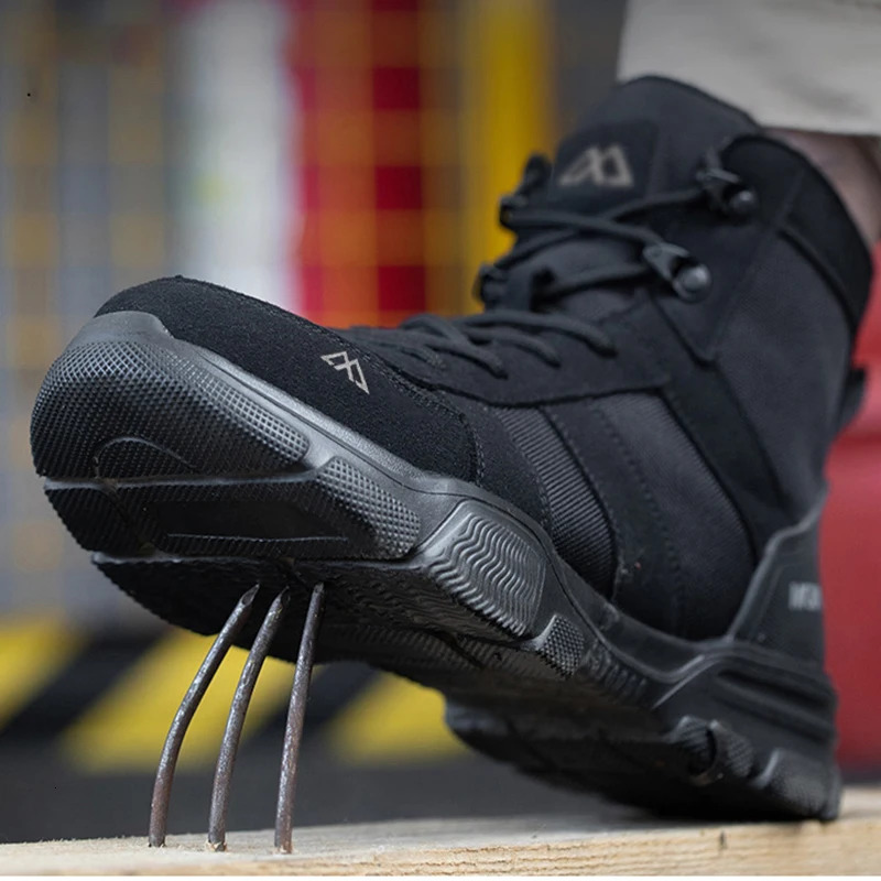 Indestructible Safety Boots Men Mens Tactical Shoes Lightweight Non Slip Work Comfortable Protective Men 250717