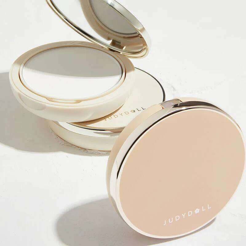 Judydoll Transparent Beige Compact Oil Control & Makeup Matte Finishing Long Lasting Pressed Powder Soft Focus Foundation X250717