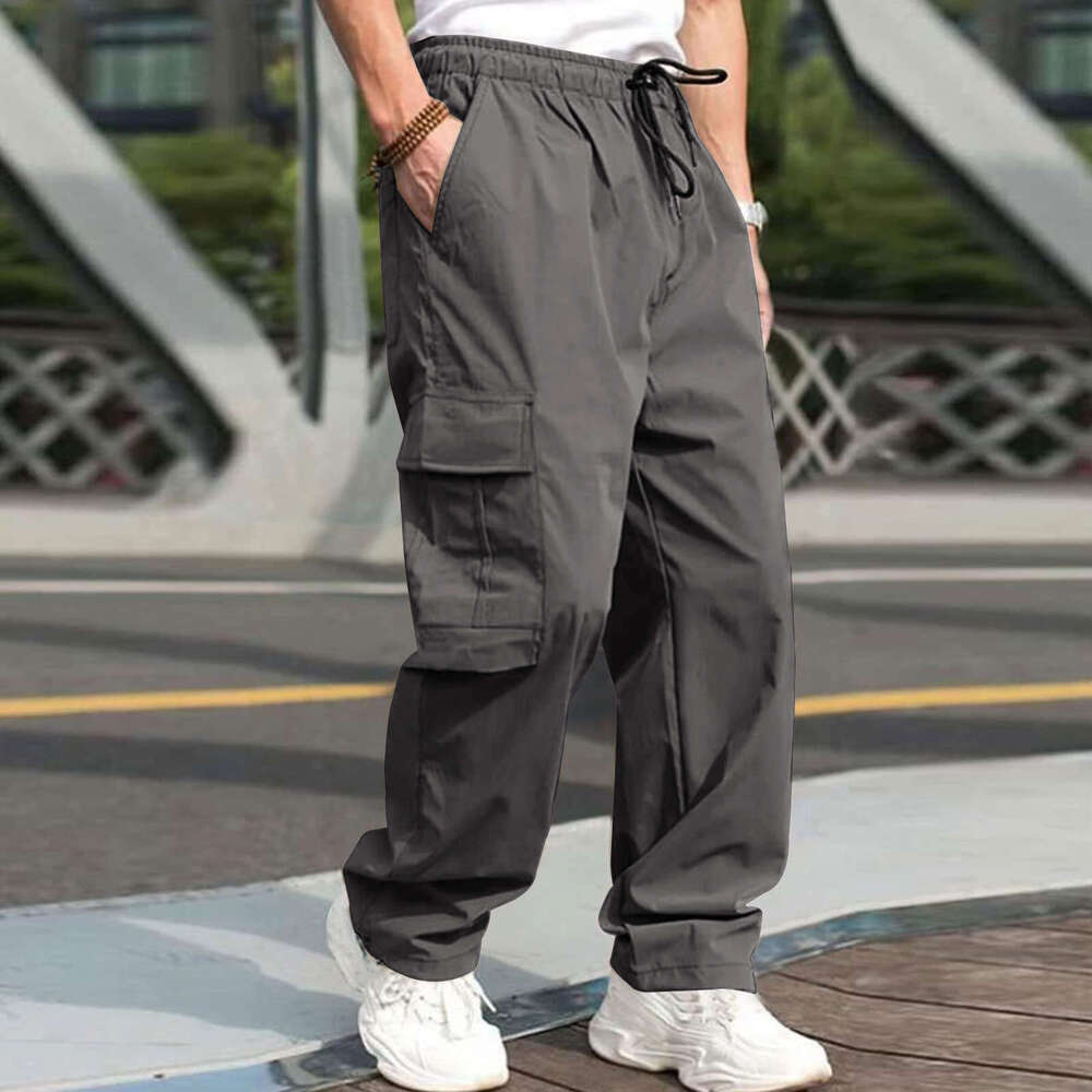 Loose Casual Long Men's Cargo Multi-Pocket Pants B5