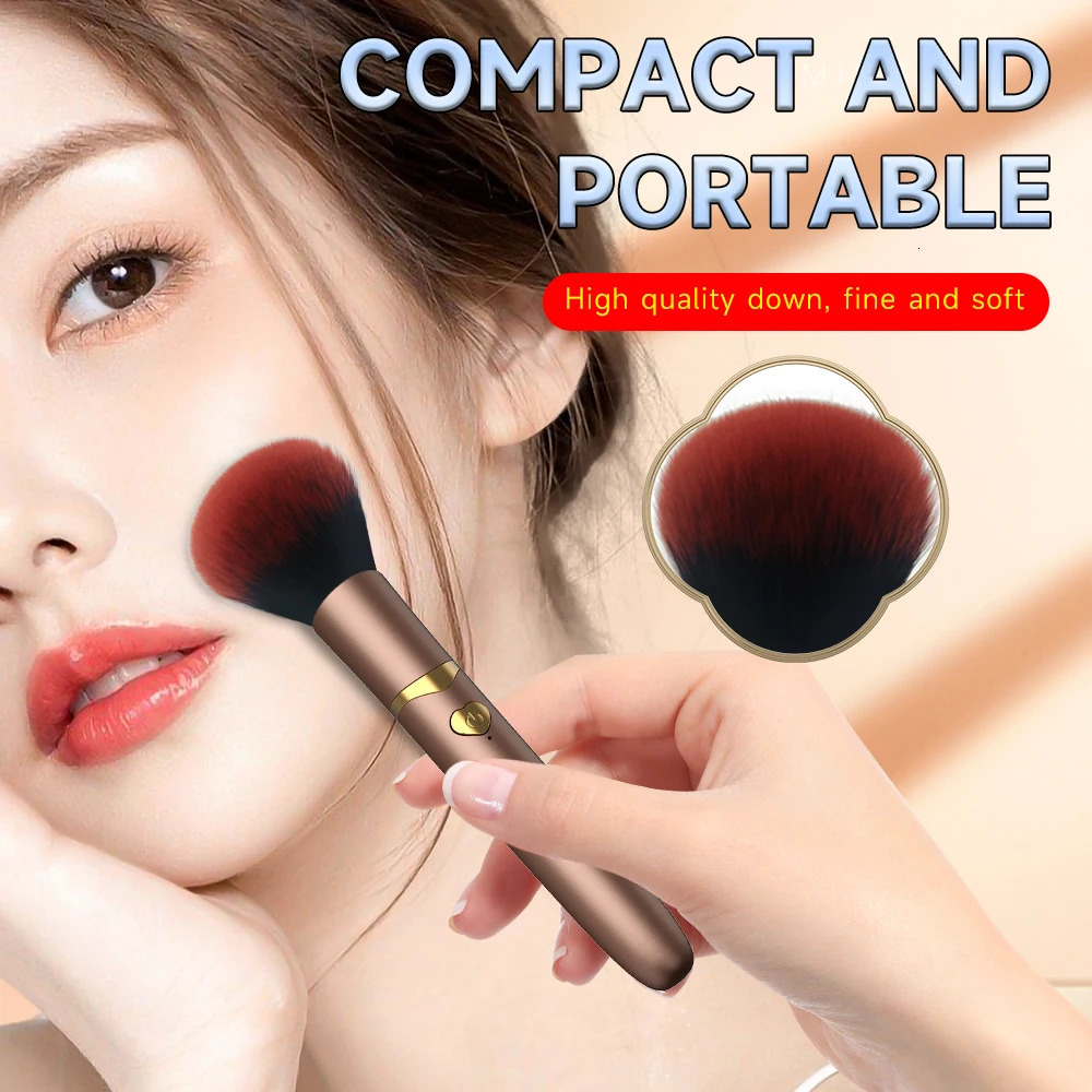 2 In 1 Portable Makeup Brush Rechargeable Electric Foundation Brush For Liquid Creams And Foundations 250716