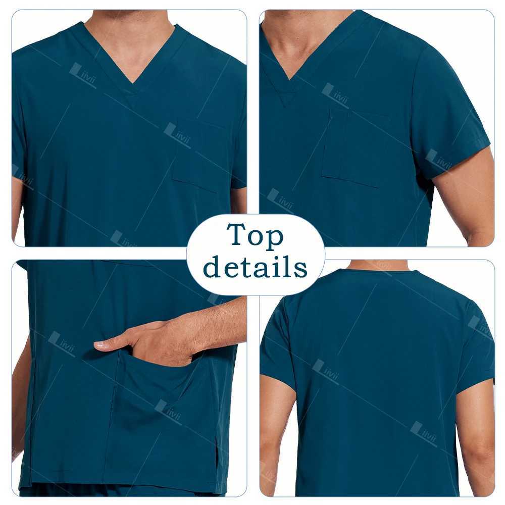 New Lightweight Anti-wrinkle Surgical Uniform Woman Men Medical Nurse Scrub Set Soft Breathable Jogger Nursing Clinical Workwear Z250718