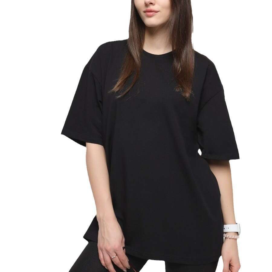 Spring/Summer New Solid Color T-Shirt For Women, Pure Cotton Short Sleeve Top, Loose Fit, Versatile B5