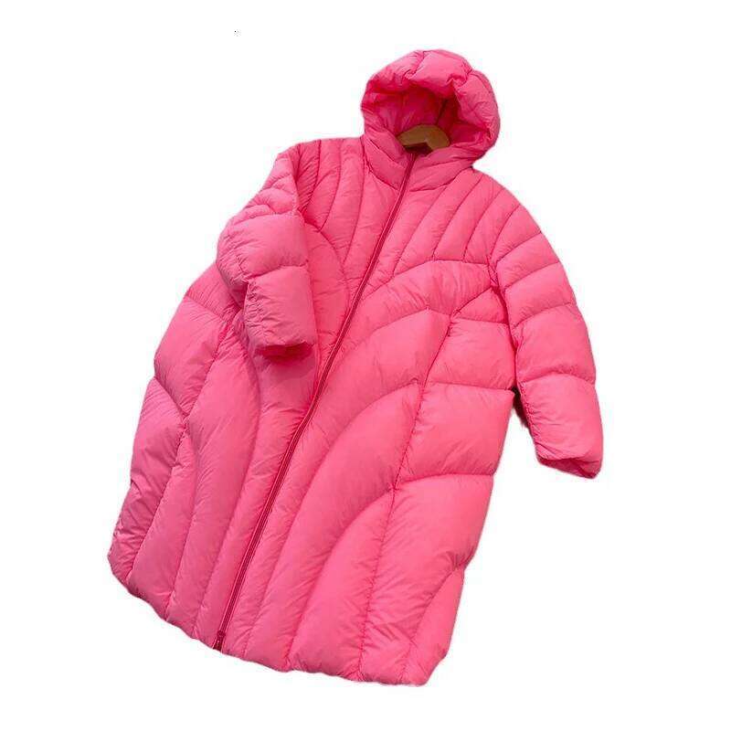 Schinteon Women White Duck Down Long Jacket With Hood Autumn Winter Warm Thick Casual Loose Outwear 2024 New Fashionable Coat MDNG