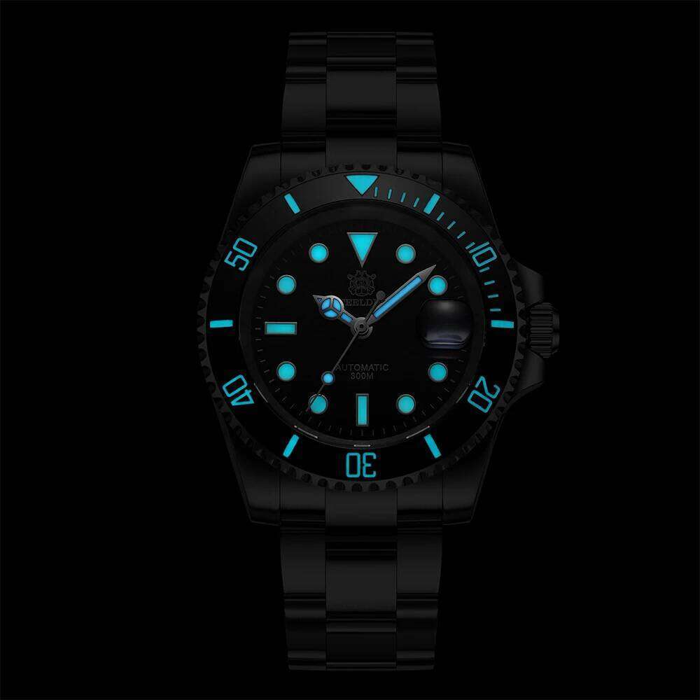 SD1953 STEELDIVE Brand Ceramic Bezel 41mm Steeldive 30ATM Water Resistant NH35 Automatic Mens Dive Watch Reloj with Milled Clasp free shipping