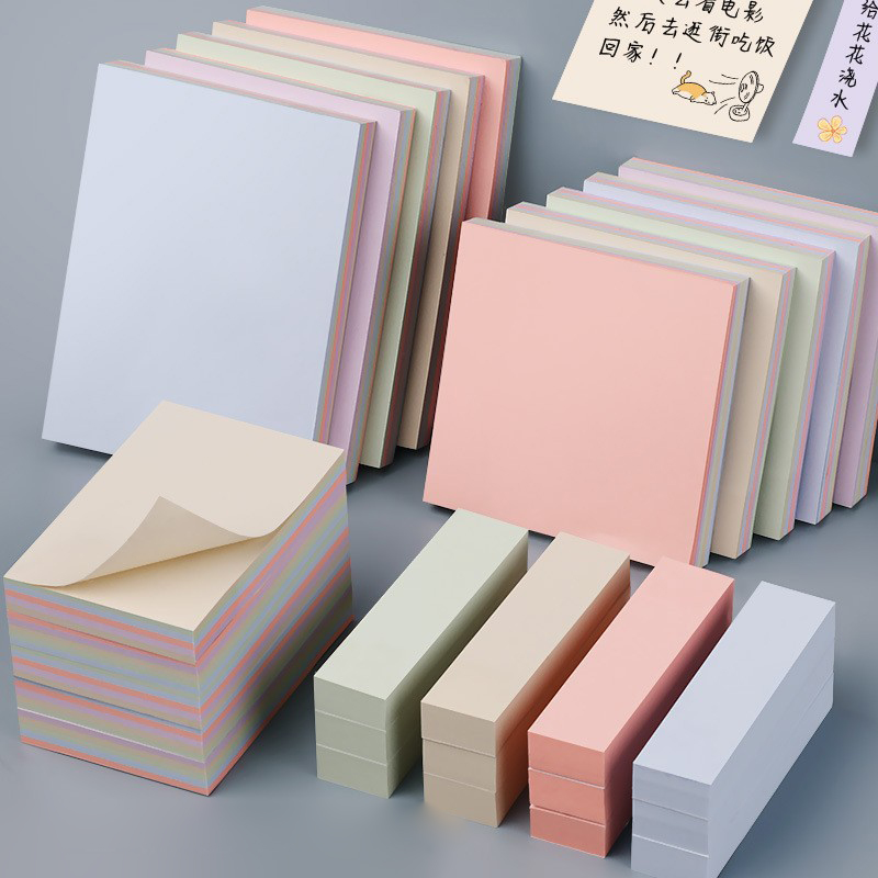 Moran Style Convenient Sticky Notes - Long Strips with Adhesive Tabs, Ideal for Workspaces and Students' Stationery Supplies