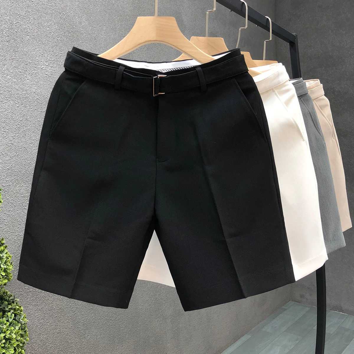 2025 Korean Style Luxury Personalized Mens Slim Fit Suit Shorts Essential Stylish Summer New Printed Pants W250718