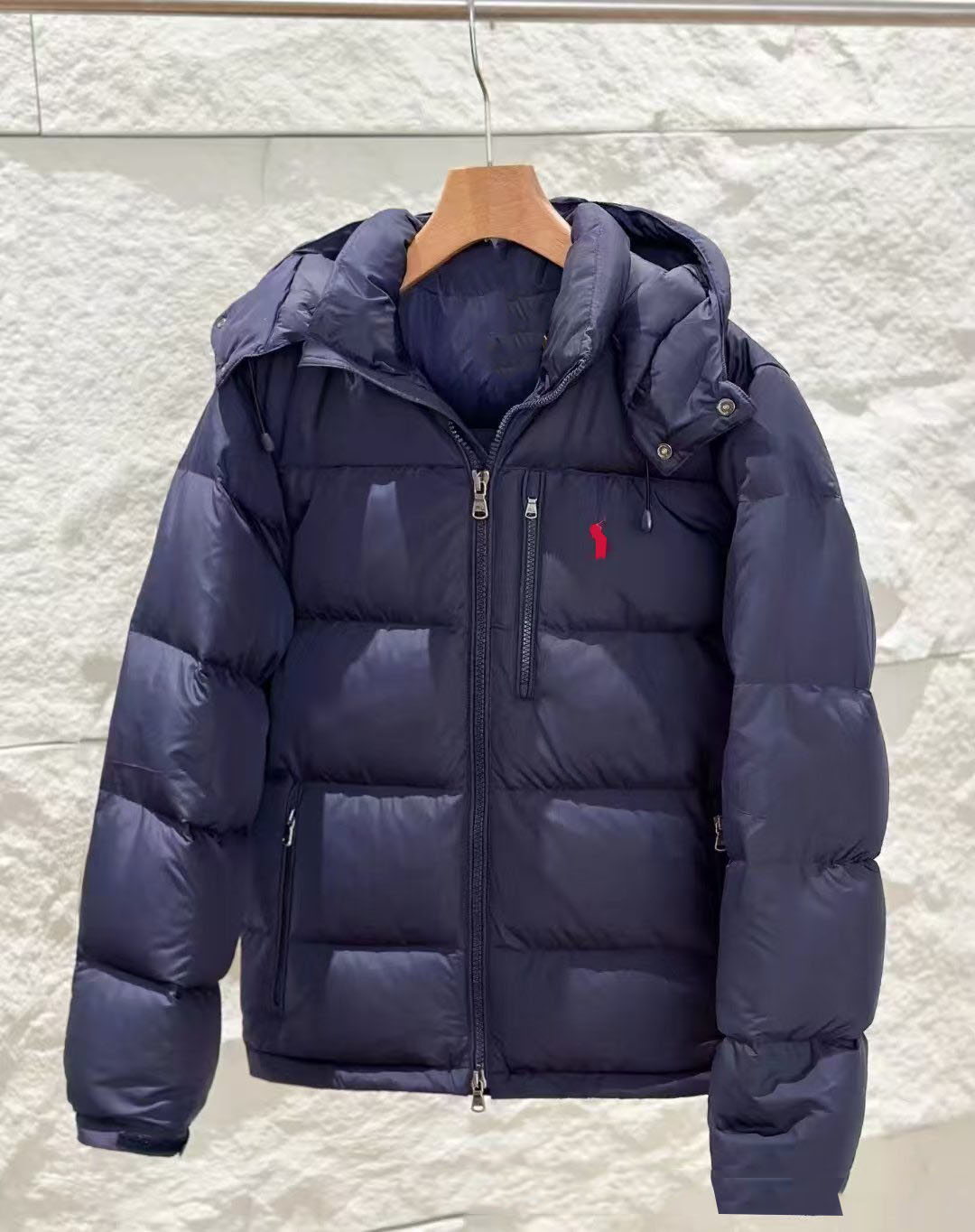 Mens Down Parkas Jacket Hoodie Man Puffy Thick Warm Coats Long Sleeves Embroidery Brand Coats Man Outwears Tops Jackets Windbreaker S-2XL
