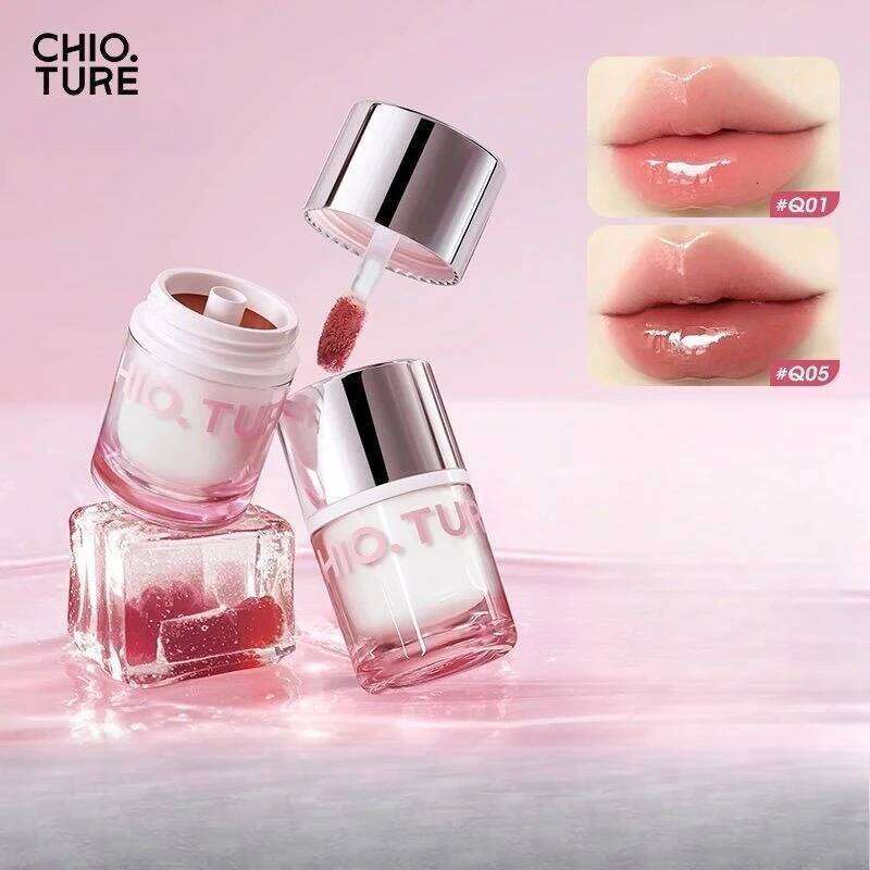 CHIOTURE QQ Frozen Crystal Light Lip Freeze High Brighess Skin Texture Gloss Holding Brush Material Partition Solid Makeup X250718