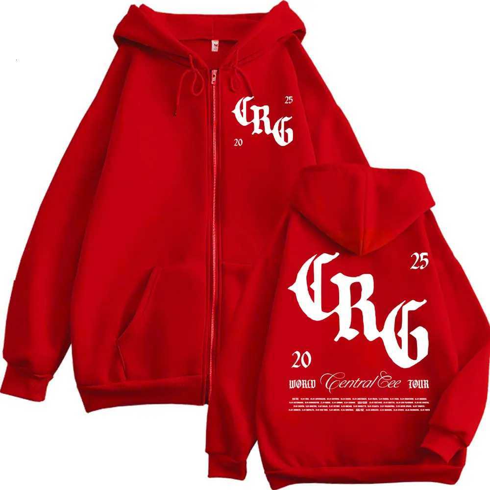 Rapper Central Cee Zipper Hoodie Cant Rush Greatness World Tour 2025 Zip Up Sweatshirts Mens Womens Hip Hop Fashion Pullovers X250718