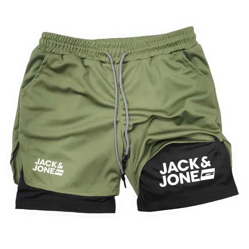 Summer Jack and Jones Running Shorts Men 2 in Sports Jogging Fitness Shorts Training Quick Dry Mens Gym Men Shorts Sport Short W250718