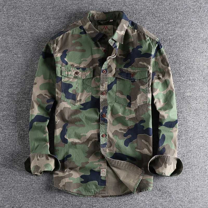 Male Single Breasted Shirts Turn Down Collar Long Sleeve Cardigan Men Shirt Loose Button Safari Style Slight Stretch Print X250718