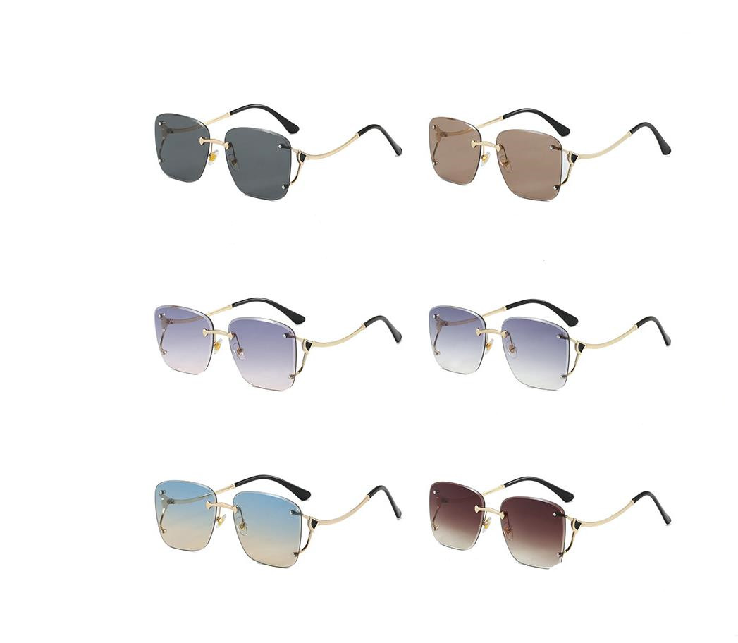 Designer Sunglasses For Women Fashion Oversize Frame Sunglasses Luxury Polarized Lens Goggle Pilot PC Frame UV400 Eyewear Luxury Sunglasses DK1095