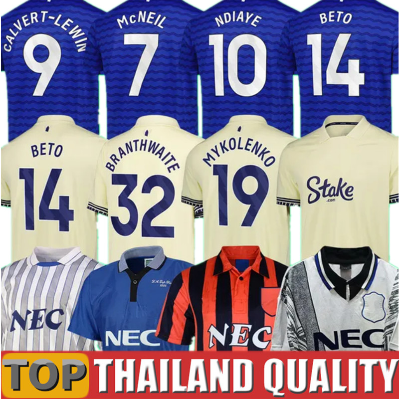 McNEIL ONANA soccer Jerseys CALVERT-LEWIN evertonsoccer 25 26 GRAY football shirt 2025 2026 HARRISON DOUCOURE PICKFORD men kids 88 90 94 97 99 retro evertoon Vintage