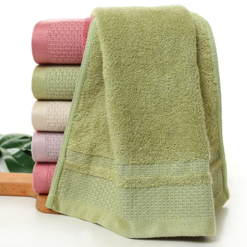 7 Bamboo Fiber Two Section Towel Soft Water Absorption Is Not Easy to Drop Hair Wash Household Face Towel Beach designer towels