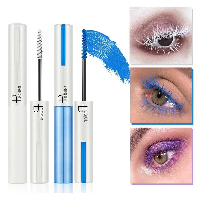 9 Colors Waterproof Volumizing Mascara Colorful Smudge-Proof Curling Long-Lasting White Black Blue Pink Mascara for Eye Cosmetic 250717