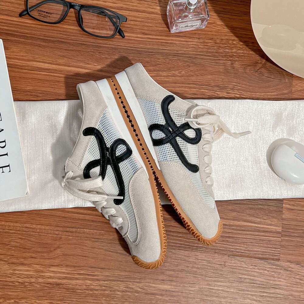 Designer Summer New Height-Increasing Thick-Soled Sneakers for Women, Backless Mules, College Style