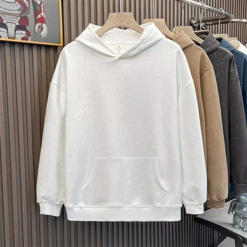 New Starry Graffiti Hoodies For Men Autumn Casual Oversized Y2K Pullover Hoody Vintage Hip Hop Fashion Hooded Sweatshirts XJ250714