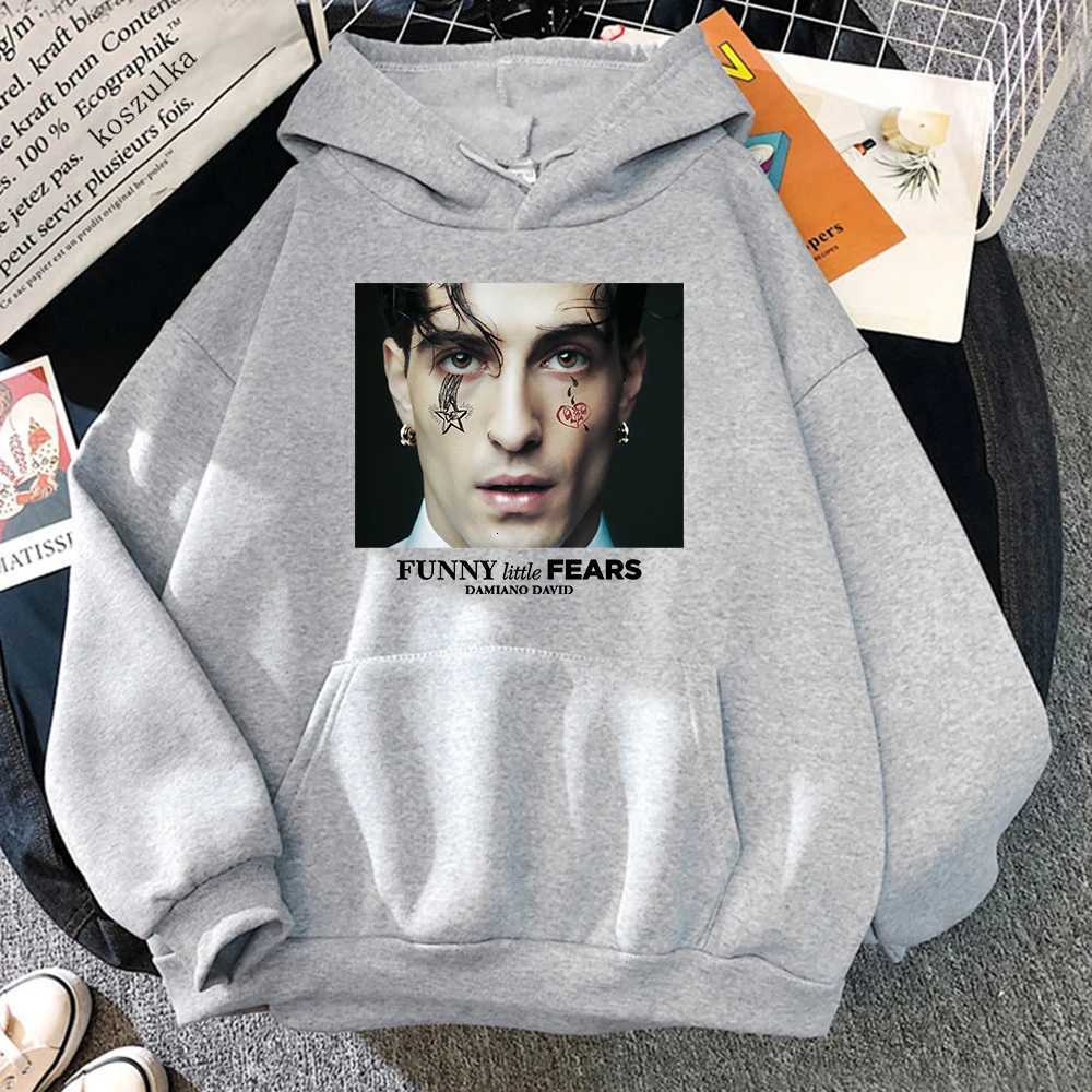 Damiano David Funny Little Fears Hoodie 2025 Next Summer Women/Men Hoodies Autumn Winter Clothes Aesthetic Sweatshirt Vintage XJ250717