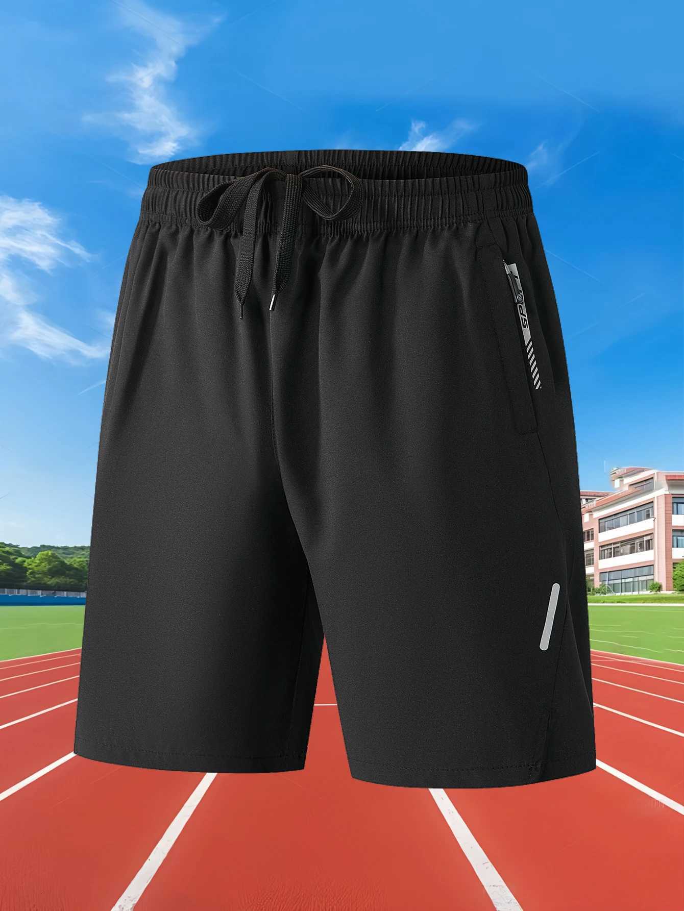 Summer Mens Sport Shorts Cool Sportswear Running Shorts Casual Bottoms Gym Fitness Training Jogging Short Pants Men Black Gray W250718